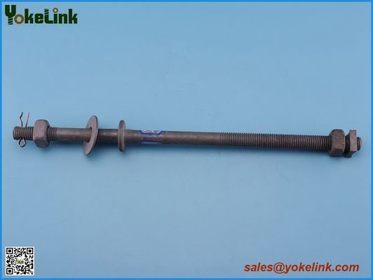 Double offest pole band for pole line hardware