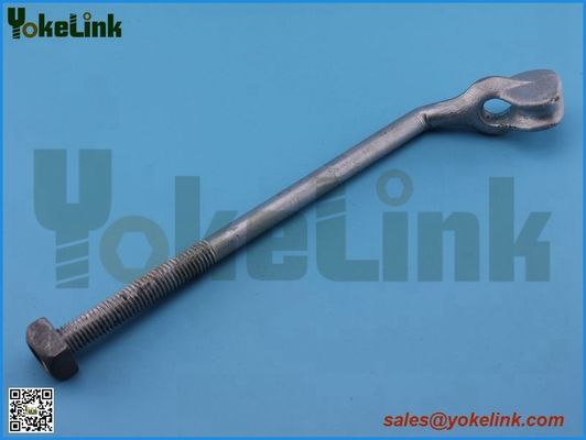 Angle thimble eyebolt