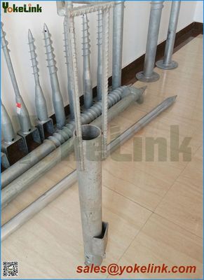Hot dip galvanized carbon steel Solid Shaft Helix Screw Anchor