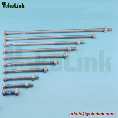 High Quality Forged Steel ASME B18.2.6 Sq bolt For Transmission tower