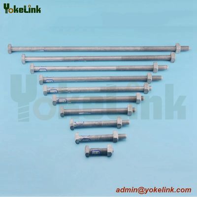 High Quality Forged Steel ASME B18.2.6 square machine bolt for Pole Line Hardware