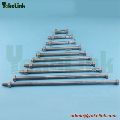 High tensile HDG ANSI C135.10 machine bolt For Electrical Utilities Hardware