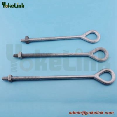 OEM Hot dipped galvanized 3/4" Oval Eye bolt For  Rigging hardware