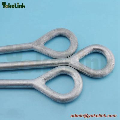 High Quality Forged galvanized  ANSI C135.1 Oval eyebolt For pole line hardware