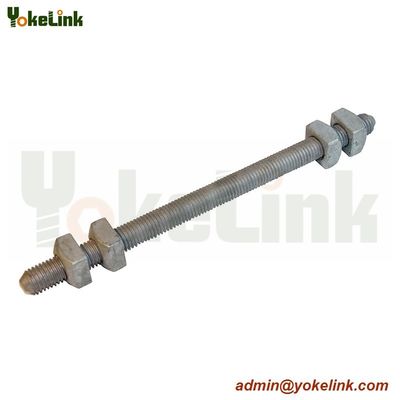 high strength zinc plated carbon steel Double Arming Bolts
