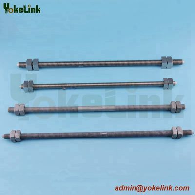 Double-Arming Bolts full thread furnished with four square nut