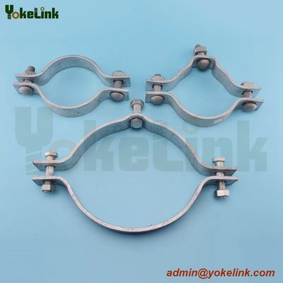Double Offset Telescopic Pole Clamp / Pole Mounting Bands / Fasten Clamp