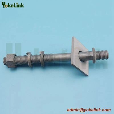 DF19M Series Full-Thread Line Post Insulator Stud Short Shank For Steel Crossarms