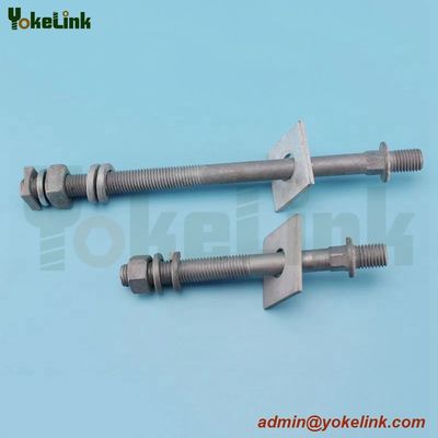 DF19M Series Full-Thread Line Post Insulator Stud Short Shank For Steel Crossarms