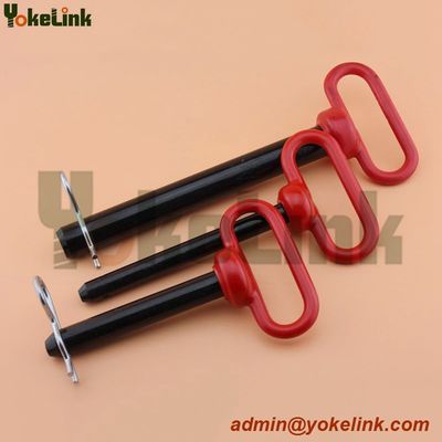 Heavy Duty Hitch Pins With  Big Red Handle  Fits Universal Tractor