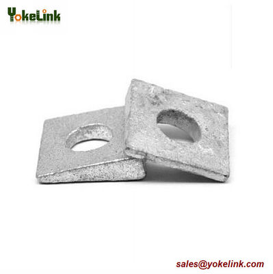 F436 Square Beveled Structural Hardened Washer Medium Carbon Steel Hot Dip Galvanized