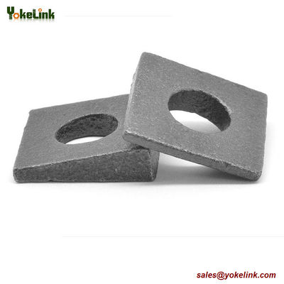 1" Grade F436 Square Beveled Structural Hardened Washer Medium Carbon Steel Plain Finish