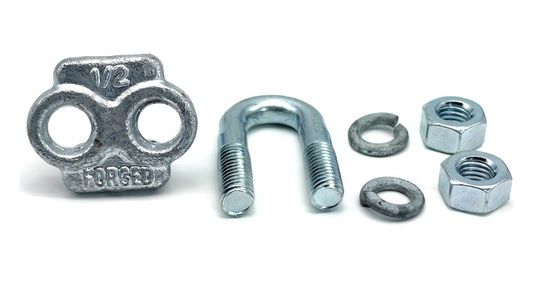 Drop Forged Wire Rope Clip HDG For Poleline Deadend Hardware