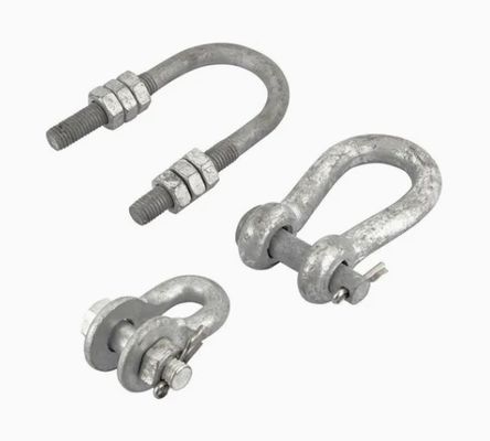 Power Fitting Forged Anchor Shackle U type for Overhead Line