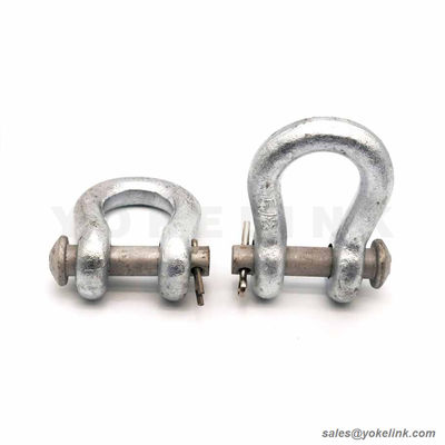 Power Fitting Forged Anchor Shackle U type for Overhead Line