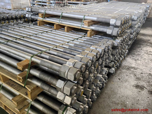 ASTM F1554 Anchor Bolts Grade 36 55 105 With F436 Washers