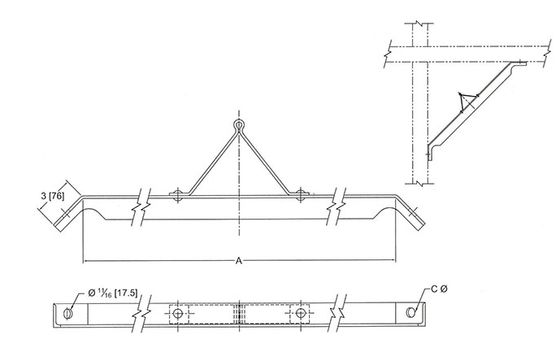 Alley Arm Brace HDG Pole Line Hardware for Pole Line Construction