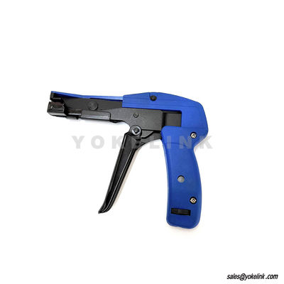 Adjustable Powerful Fastening Tightening Tension with Built-in Flush Cutter Nylon Cable Zip Tie Install Gun Tool 2.4mm~4.8mm
