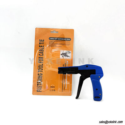 Adjustable Powerful Fastening Tightening Tension with Built-in Flush Cutter Nylon Cable Zip Tie Install Gun Tool 2.4mm~4.8mm