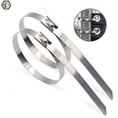 Stainless Steel Cable Tie with Self-Locking Ball Buckle