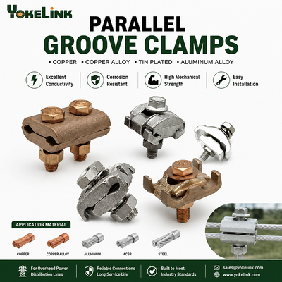 Universal Copper & Aluminum Parallel Groove Clamp | Electrical Cable Connector Clamps