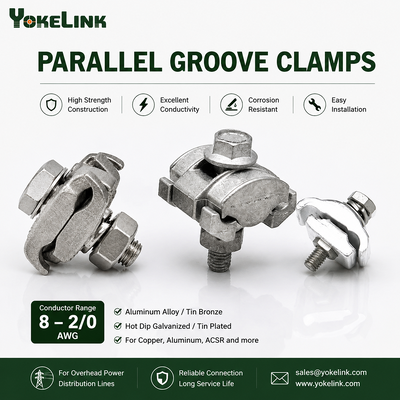 Universal Copper & Aluminum Parallel Groove Clamp | Electrical Cable Connector Clamps