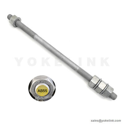 ASTM F1554 Grade 55 Anchor Rods 3/4''–2 for Utility Pole Foundations