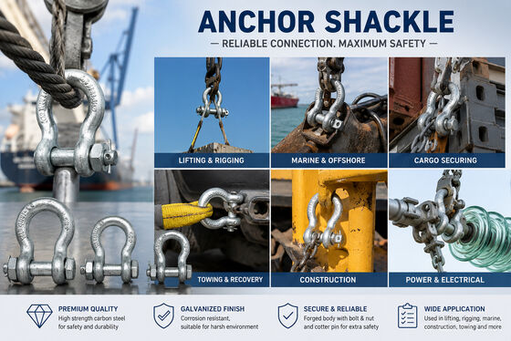 HDG G209 Bow Anchor Shackle | Lifting Rigging Marine Hardware | RR-C-271 Anchor Shackle