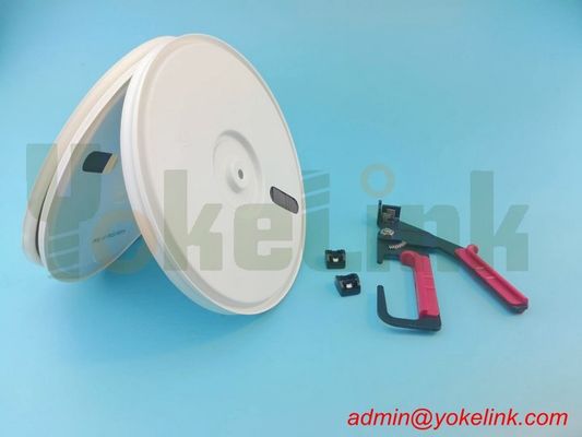 Acetal Plastic Cable Strap on reel, Black Colour, Acetal Strap tool ,Separate Head