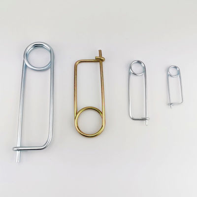 Spring Wire Coiled Tension Safety Pin, Diaper Pin Zinc Finish Safety Pin Wire