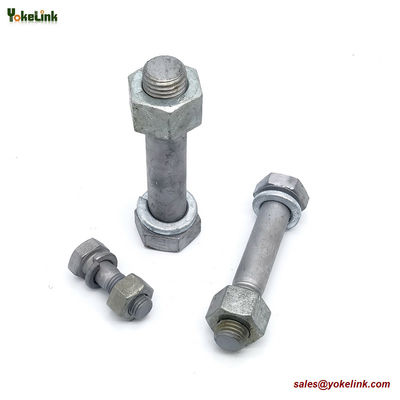 M16X2.0 ASTM F3125M Grade A325M Hot Dipped Galvanized Steel Structural Bolt w/A563 DH Nut & F436 Washer