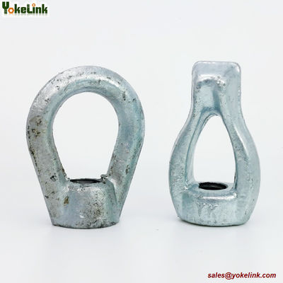 Galvanized 3/4" Eye Nut Oval Eye type for Powerline Hardware
