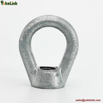 Galvanized 3/4" Eye Nut Oval Eye type for Powerline Hardware