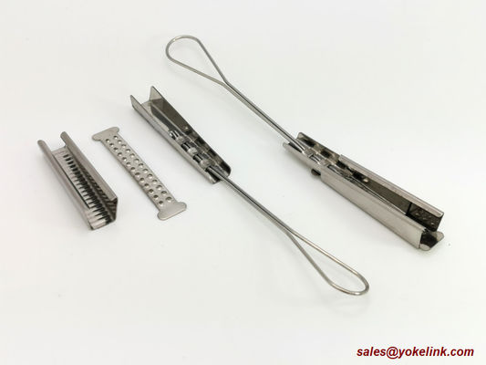 6 Pair Stainless Steel Telecom Drop Wire Clamp for Telecommunication