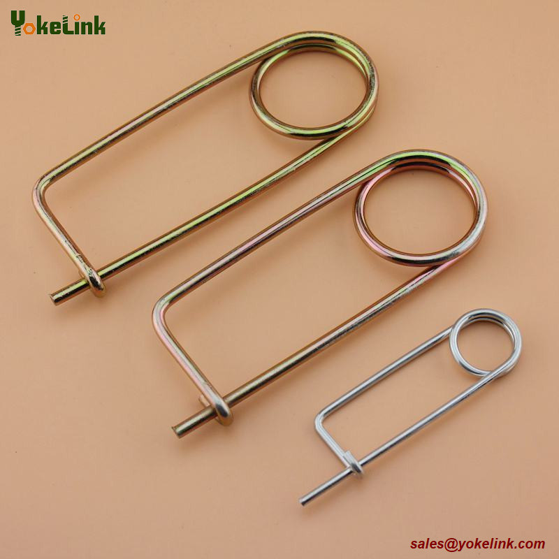 Spring Wire Coiled Tension Safety Pin, Small body Diaper Pin ,Zinc Finish Safety Pin Wire