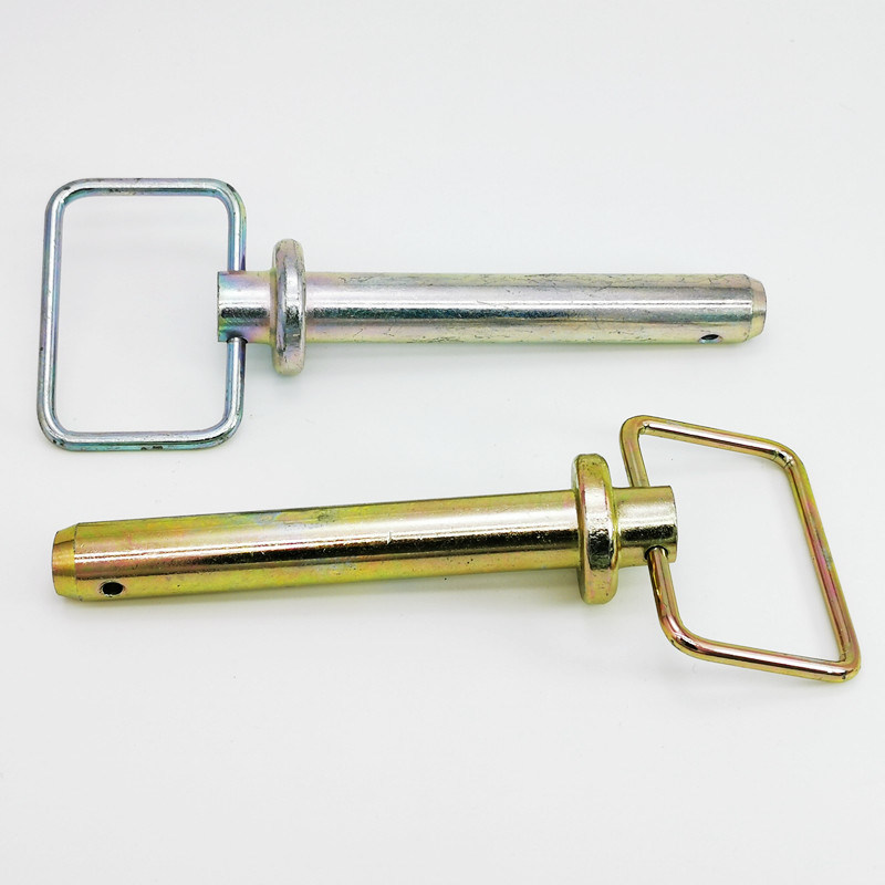 Swivel Handle Forged Hitch pins 3/4" with lynch pin for farm Tractors and Trailers