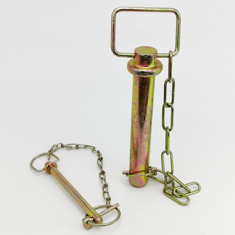 Swivel Handle Forged Hitch pins 5/8" with lynch pin for farm Tractors and Trailers