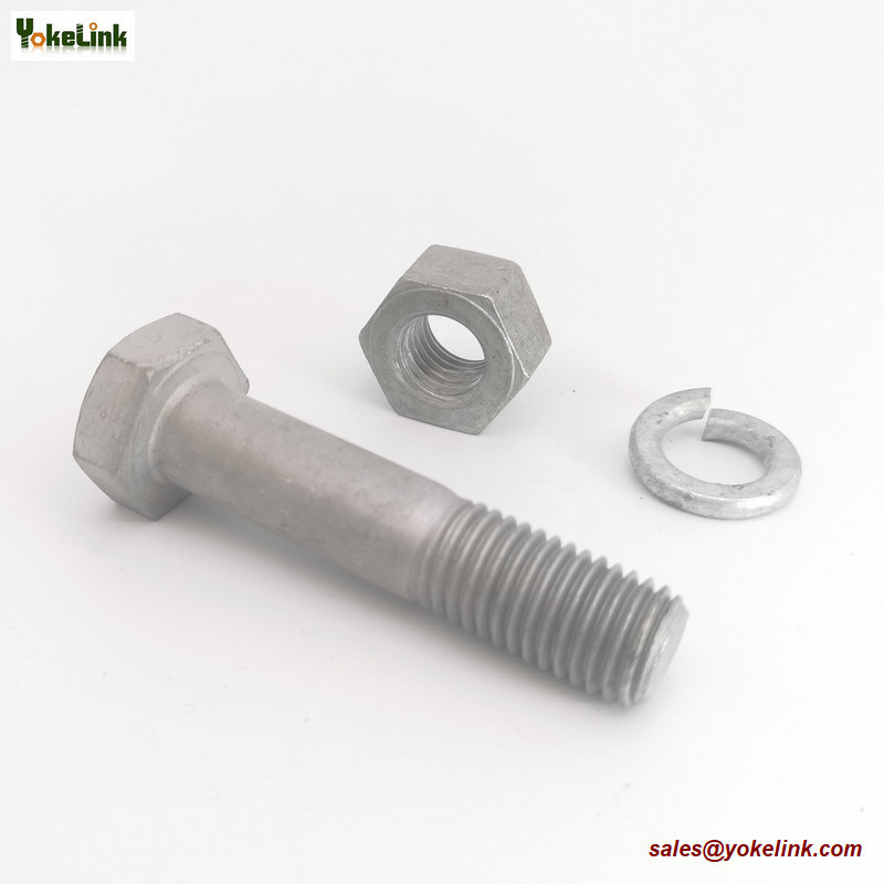 M16 EN 14399 DIN 6914 ISO 7412 DIN 7990 High strength Structural Bolts Class 10.9