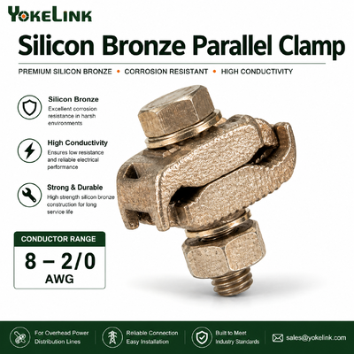 Pince à rainure parallèle universelle en cuivre et aluminium | Pinces de connexion de câbles électriques