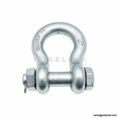 Manille forgée à chaud | RR-C-271 Manille lyre robuste pour gréage | ASME B30.26